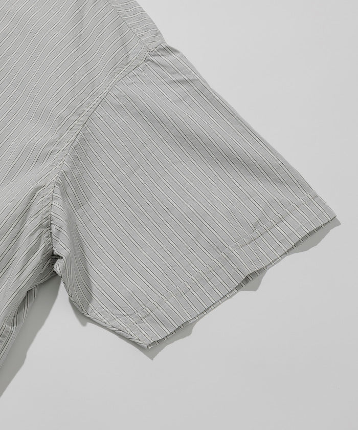 HINSON 限定 無領開襟拉鍊短袖襯衫