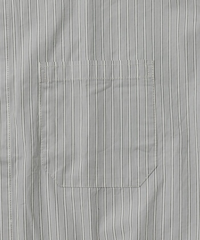 HINSON 限定 無領開襟拉鍊短袖襯衫