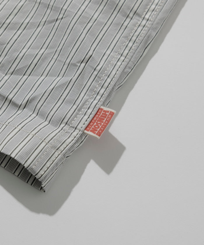 HINSON 限定 無領開襟拉鍊短袖襯衫