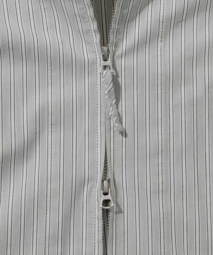 HINSON 限定 無領開襟拉鍊短袖襯衫