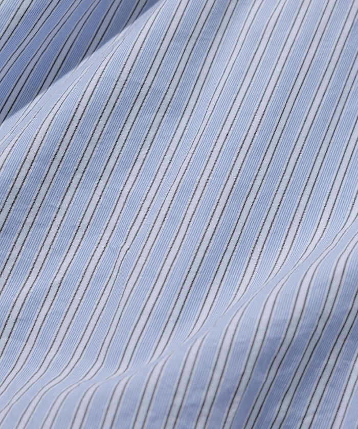 HINSON 限定 無領開襟拉鍊短袖襯衫