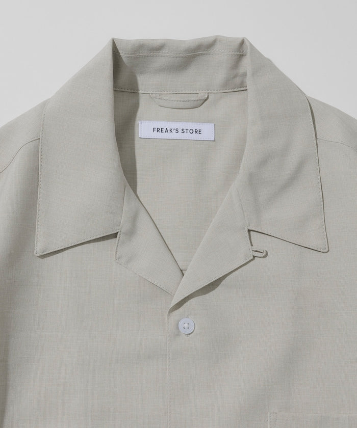 FREAK'S STORE Reflax Functional Fabric Relaxed Fit Open Collar Shirt 機能寬版短袖襯衫