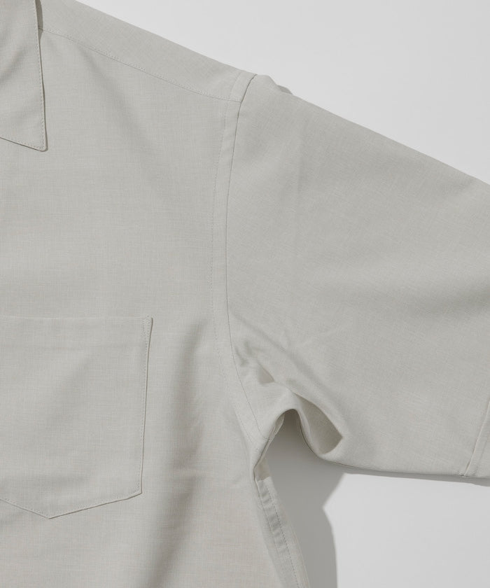 FREAK'S STORE Reflax Functional Fabric Relaxed Fit Open Collar Shirt 機能寬版短袖襯衫
