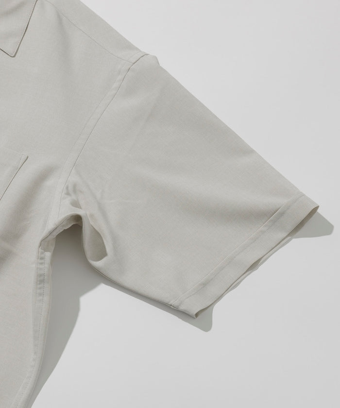 FREAK'S STORE Reflax Functional Fabric Relaxed Fit Open Collar Shirt 機能寬版短袖襯衫