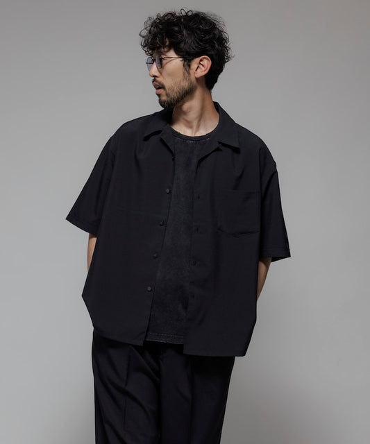 FREAK'S STORE Reflax Functional Fabric Relaxed Fit Open Collar Shirt 機能寬版短袖襯衫