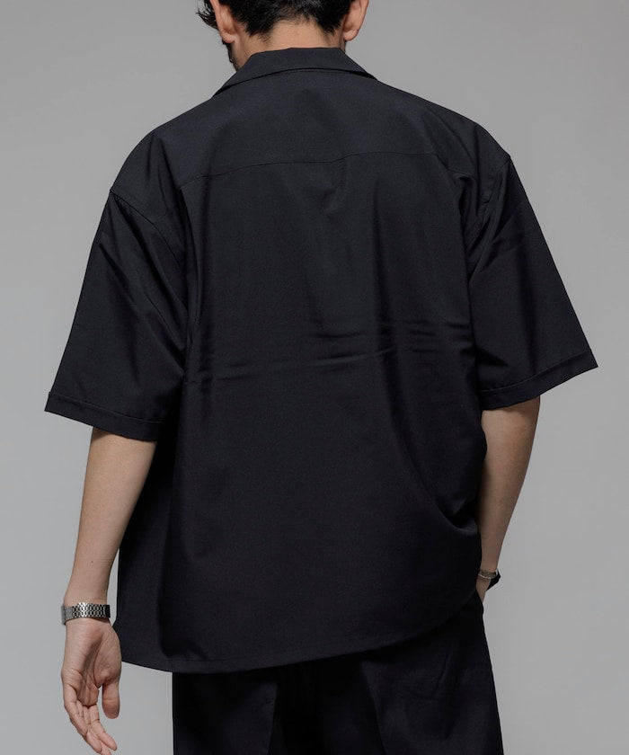 FREAK'S STORE Reflax Functional Fabric Relaxed Fit Open Collar Shirt 機能寬版短袖襯衫