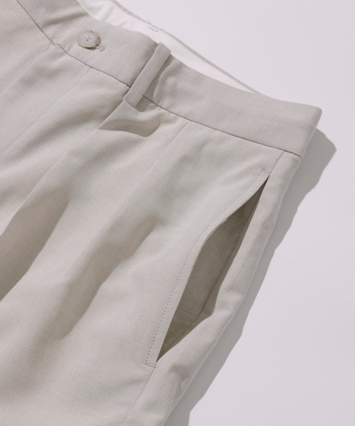 FREAK'S STORE Reflax Functional Material Wide Silhouette Easy Slacks Pants 寬版休閒西裝褲
