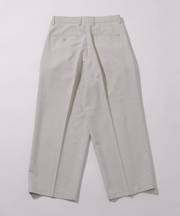 FREAK'S STORE Reflax Functional Material Wide Silhouette Easy Slacks Pants 寬版休閒西裝褲