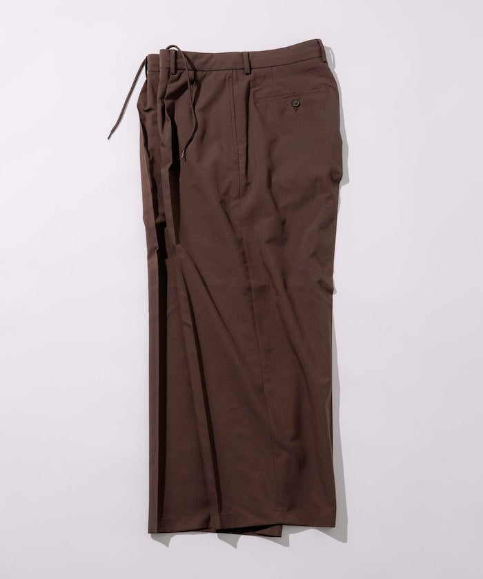 FREAK'S STORE Reflax Functional Material Wide Silhouette Easy Slacks Pants 寬版休閒西裝褲