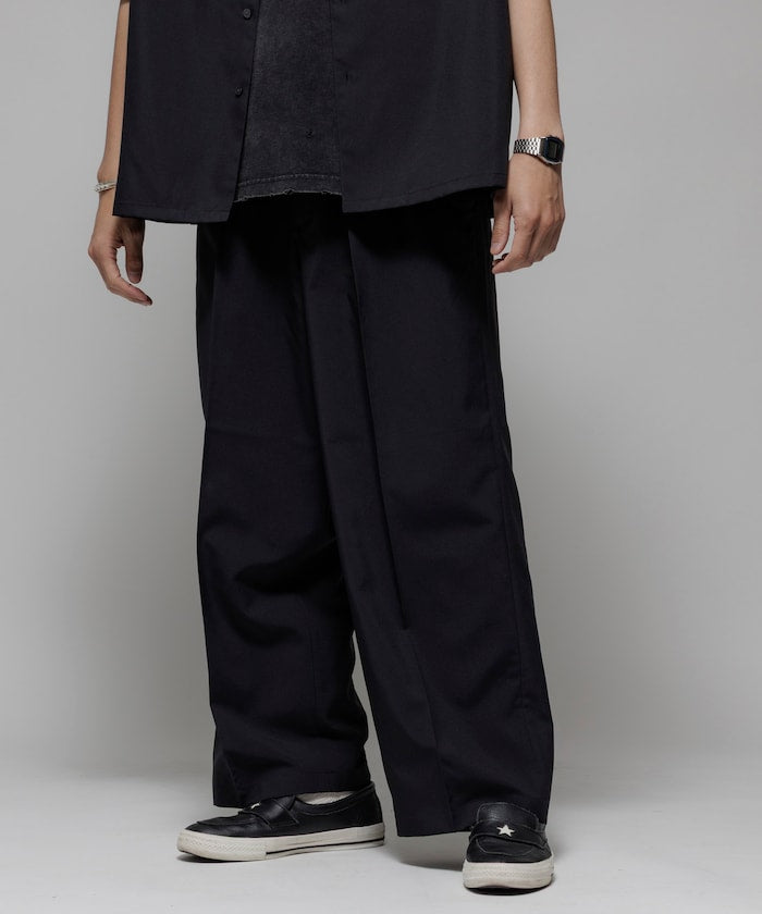 FREAK'S STORE Reflax Functional Material Wide Silhouette Easy Slacks Pants 寬版休閒西裝褲