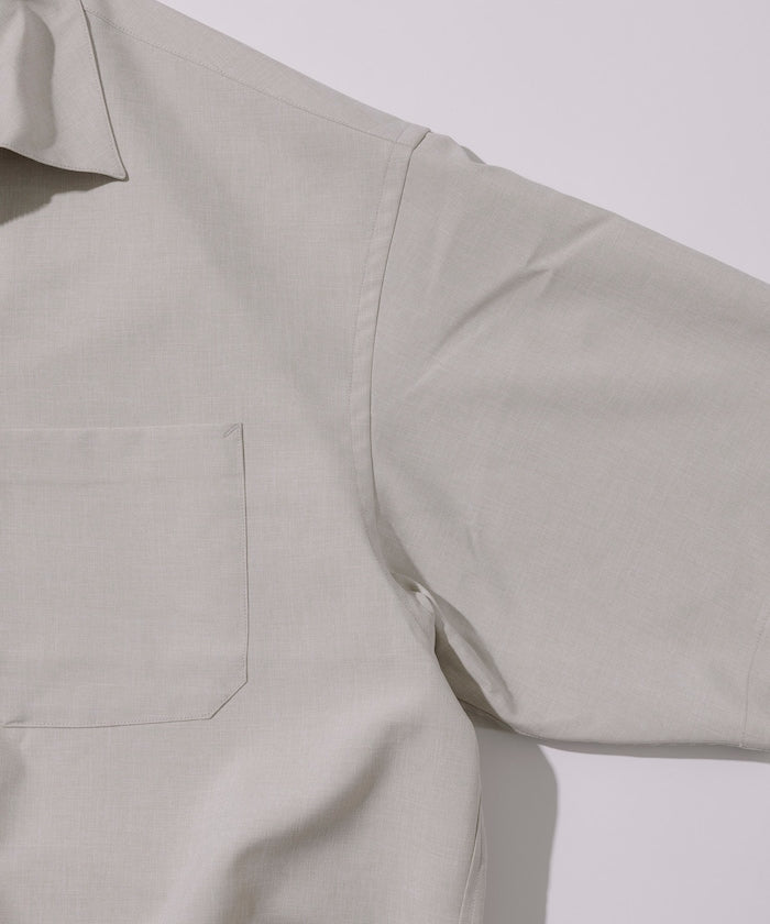 FREAK'S STORE Reflax Functional Fabric Relaxed Fit Half Zip Shirt 半拉鍊寬版襯衫短袖