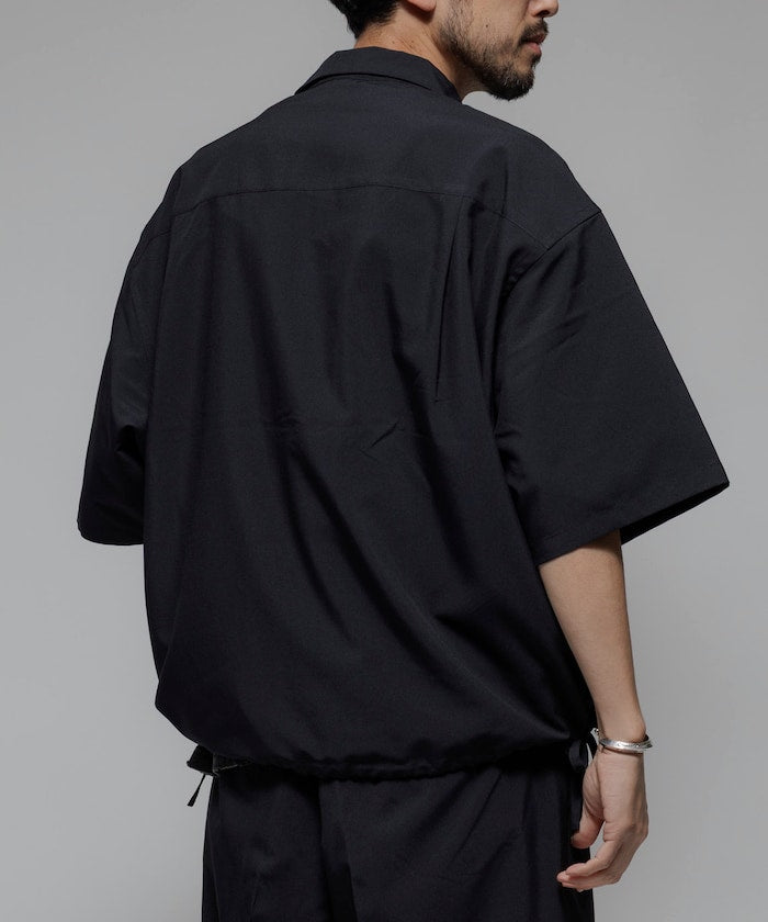 FREAK'S STORE Reflax Functional Fabric Relaxed Fit Half Zip Shirt 半拉鍊寬版襯衫短袖