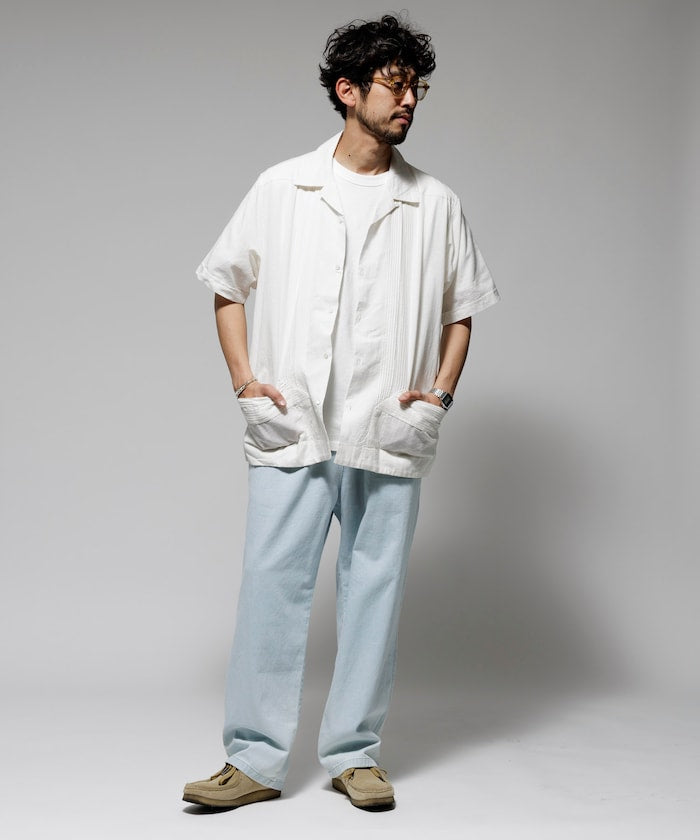 FREAK'S STORE Relaxed Fit Cuban Shirt Short Sleeve 短袖古巴襯衫