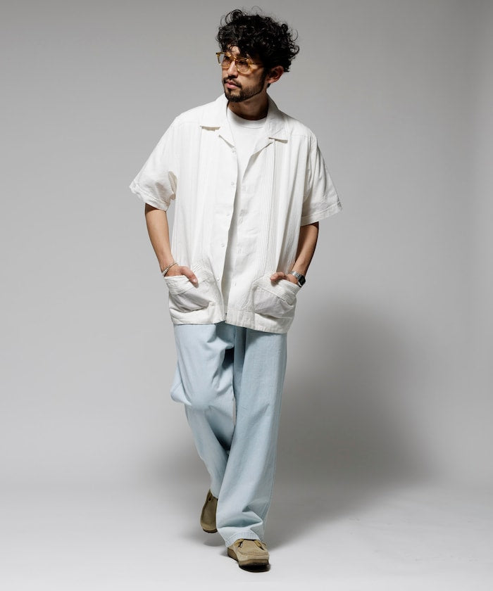 FREAK'S STORE Relaxed Fit Cuban Shirt Short Sleeve 短袖古巴襯衫