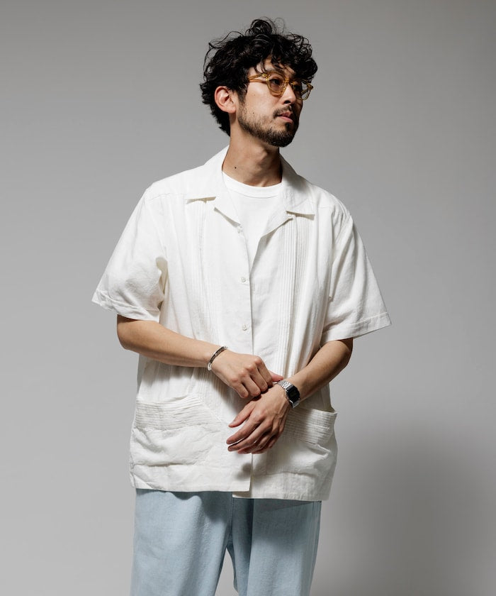 FREAK'S STORE Relaxed Fit Cuban Shirt Short Sleeve 短袖古巴襯衫