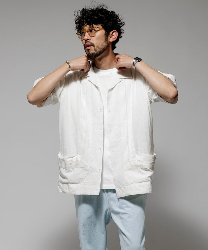 FREAK'S STORE Relaxed Fit Cuban Shirt Short Sleeve 短袖古巴襯衫