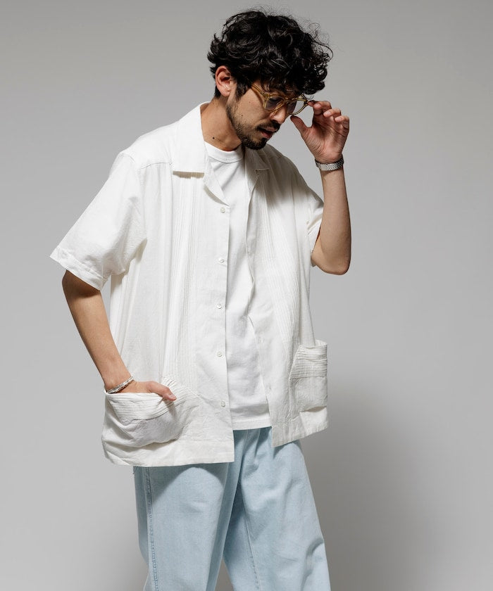 FREAK'S STORE Relaxed Fit Cuban Shirt Short Sleeve 短袖古巴襯衫