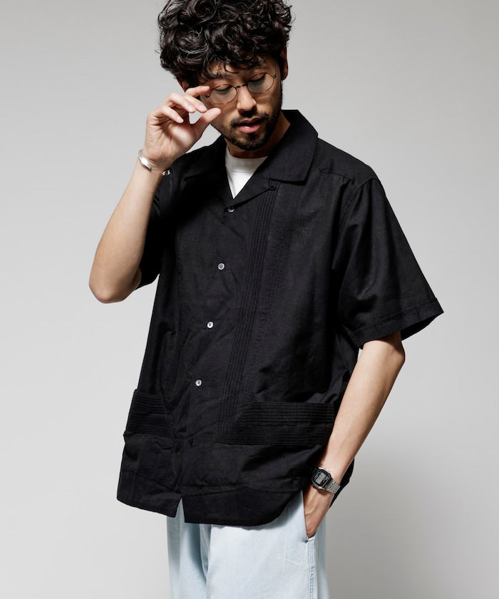 FREAK'S STORE Relaxed Fit Cuban Shirt Short Sleeve 短袖古巴襯衫