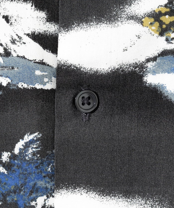 FREAK'S STORE Relaxed fit washable Nylon open collar aloha shirt 短袖夏威夷襯衫