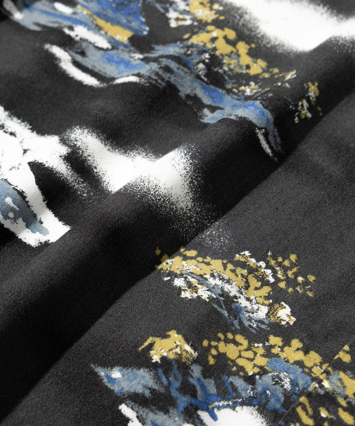 FREAK'S STORE Relaxed fit washable Nylon open collar aloha shirt 短袖夏威夷襯衫