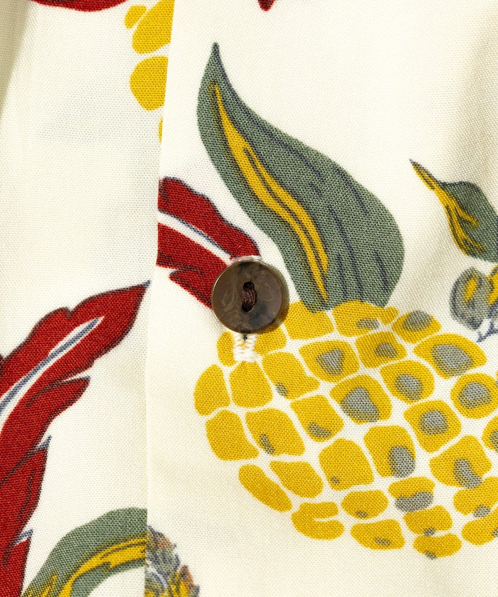 FREAK'S STORE Relaxed fit washable Nylon open collar aloha shirt 短袖夏威夷襯衫