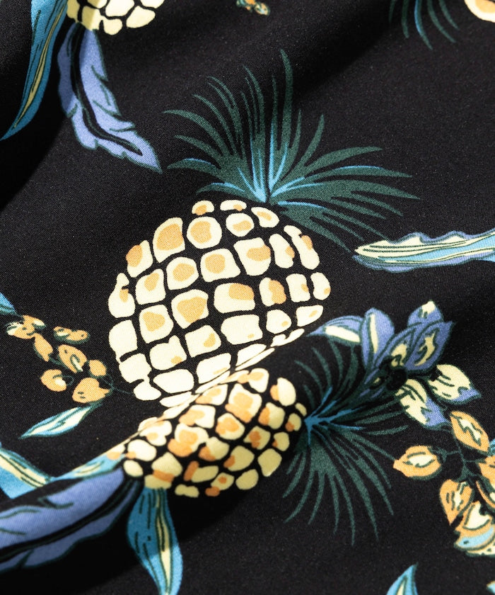 FREAK'S STORE Relaxed fit washable Nylon open collar aloha shirt 短袖夏威夷襯衫