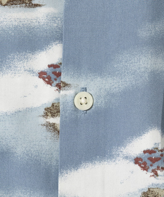 FREAK'S STORE Relaxed fit washable Nylon open collar aloha shirt 短袖夏威夷襯衫