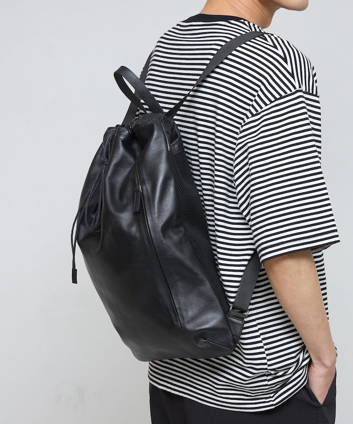 Firsthand Water-repellent leather knapsack 束口雙肩後背包