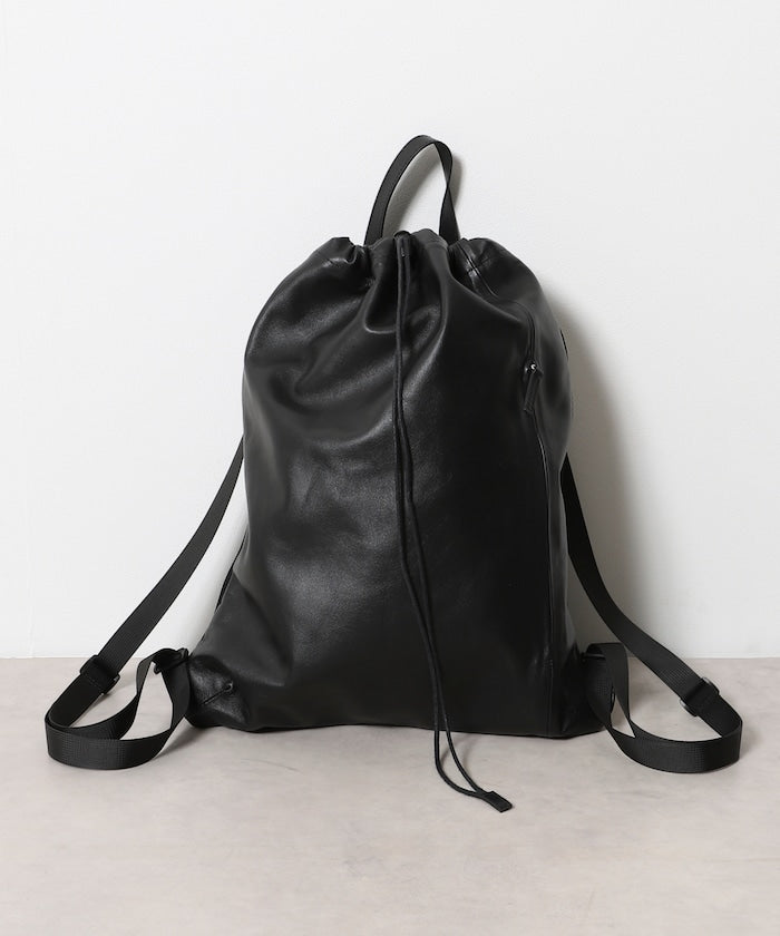 Firsthand Water-repellent leather knapsack 束口雙肩後背包