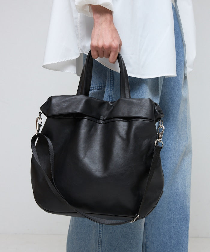 Firsthand leather 2WAY leather Tote Boston bag 波士頓托特包
