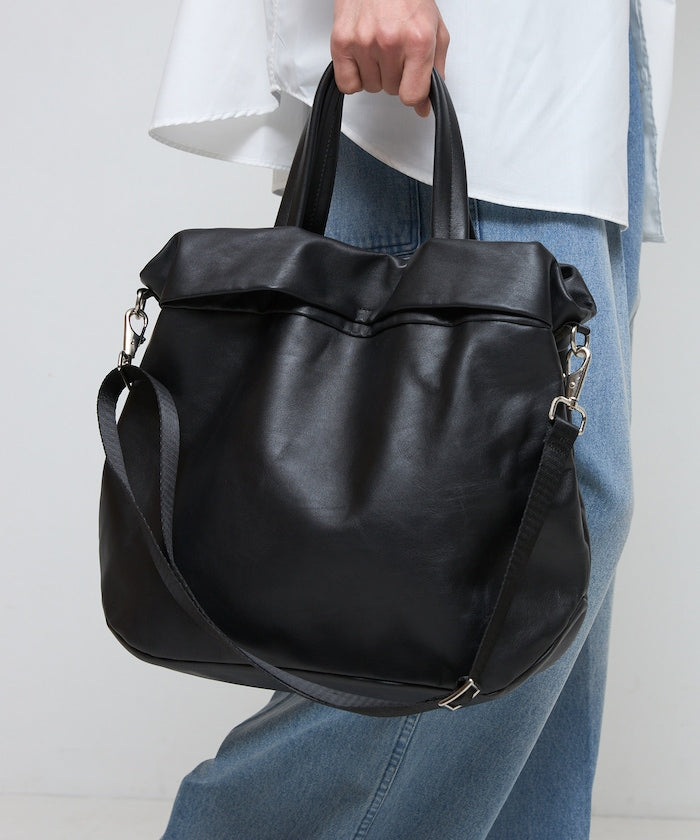 Firsthand leather 2WAY leather Tote Boston bag 波士頓托特包