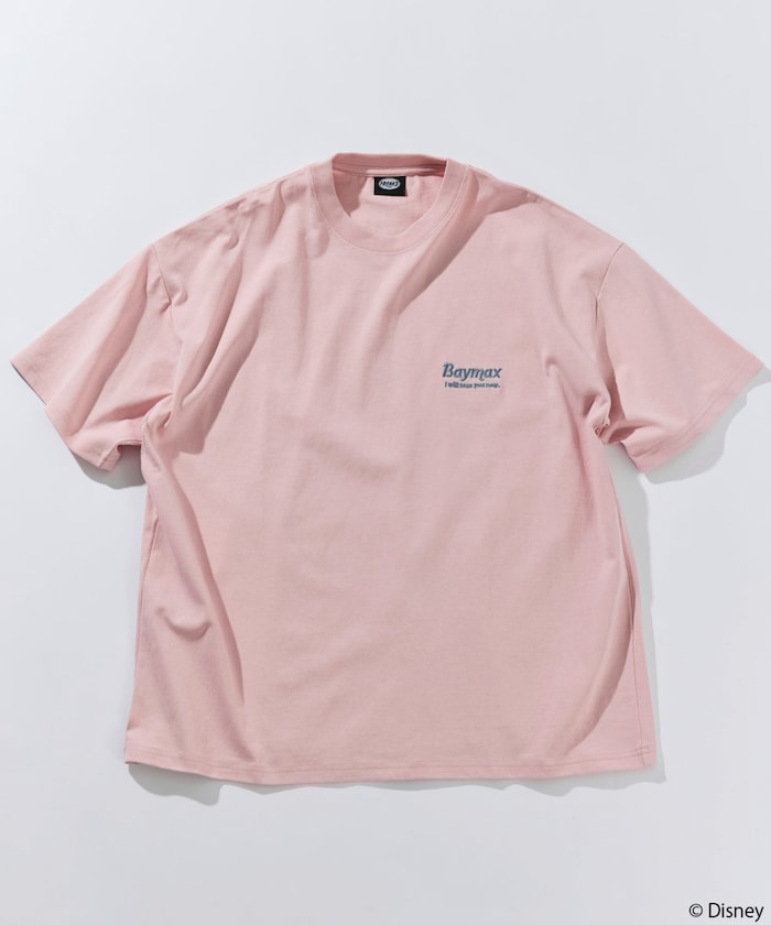 FREAK'S STORE x DISNEY Baymax special order big silhouette one-point embroidery back print crew neck T-shirt 印花短袖T恤