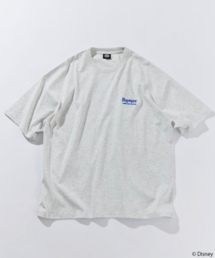 FREAK'S STORE x DISNEY Baymax special order big silhouette one-point embroidery back print crew neck T-shirt 印花短袖T恤