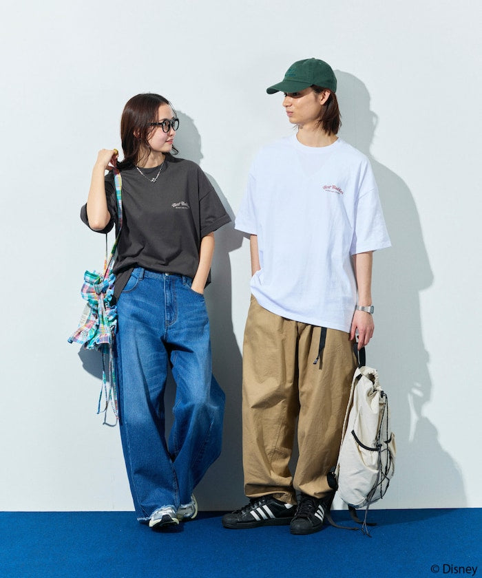FREAK'S STORE x DISNEY Mickey Mouse big silhouette back print T-shirt / Buddies Car 印花短袖T恤