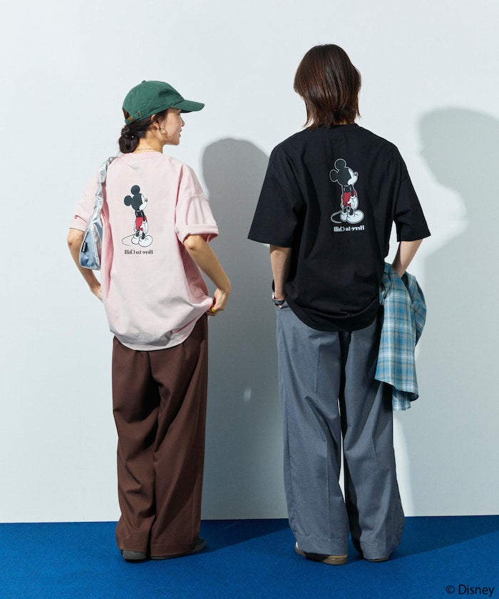 FREAK'S STORE x DISNEY Mickey Mouse big silhouette double-sided print T-shirt / Chill 印花短袖T恤