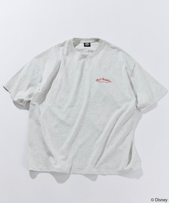FREAK'S STORE x DISNEY Mickey Mouse big silhouette back print T-shirt / Buddies Car 印花短袖T恤