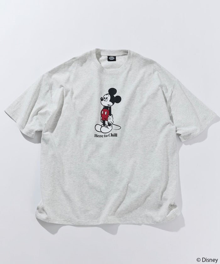 FREAK'S STORE x DISNEY Mickey Mouse big silhouette double-sided print T-shirt / Chill 印花短袖T恤