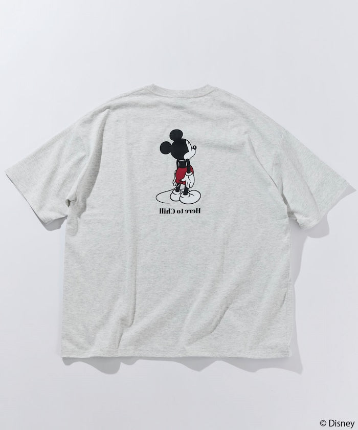 FREAK'S STORE x DISNEY Mickey Mouse big silhouette double-sided print T-shirt / Chill 印花短袖T恤