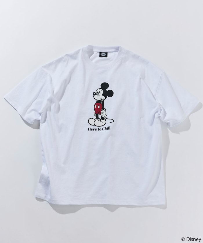 FREAK'S STORE x DISNEY Mickey Mouse big silhouette double-sided print T-shirt / Chill 印花短袖T恤