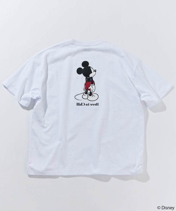 FREAK'S STORE x DISNEY Mickey Mouse big silhouette double-sided print T-shirt / Chill 印花短袖T恤