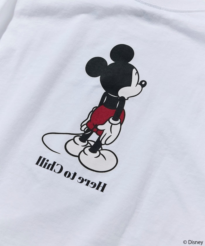 FREAK'S STORE x DISNEY Mickey Mouse big silhouette double-sided print T-shirt / Chill 印花短袖T恤