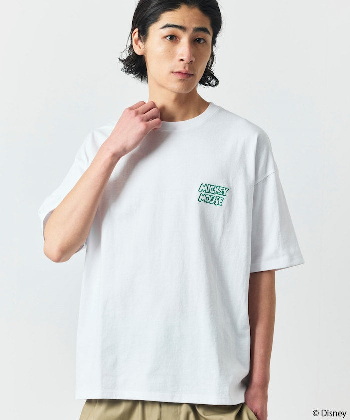 FREAK'S STORE x Disney Mickey Mouse Big Silhouette Back Print T-Shirt / Life Goes Laughter 印花短袖T恤