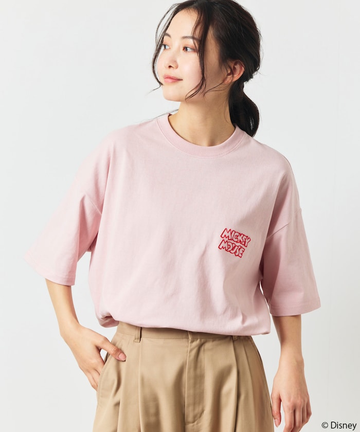 FREAK'S STORE x Disney Mickey Mouse Big Silhouette Back Print T-Shirt / Life Goes Laughter 印花短袖T恤