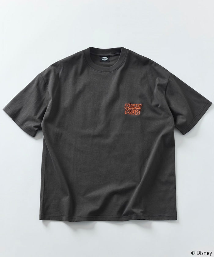FREAK'S STORE x Disney Mickey Mouse Big Silhouette Back Print T-Shirt / Life Goes Laughter 印花短袖T恤