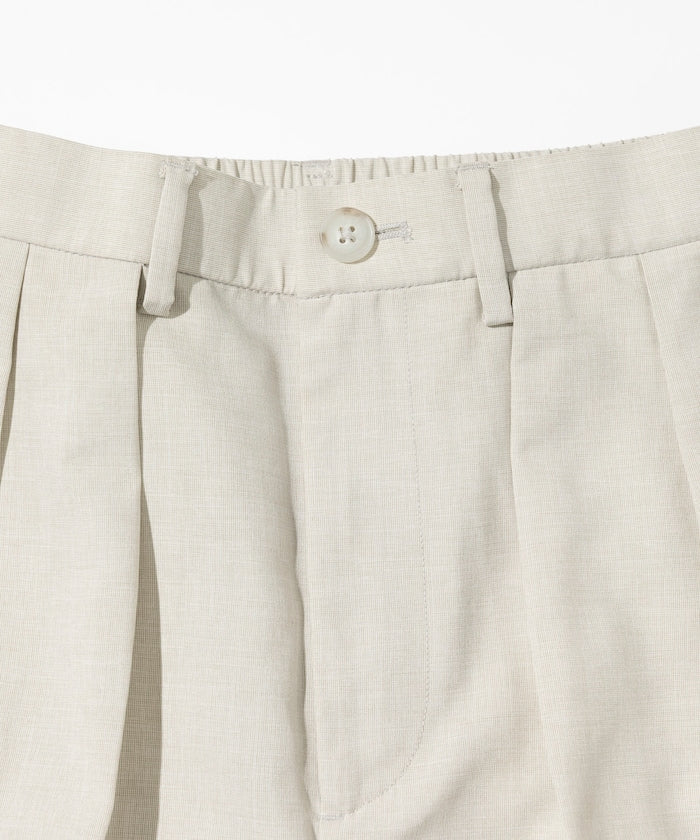 FREAK'S STORE Reflax functional material wide silhouette easy Pants 彈性寬版休閑短褲