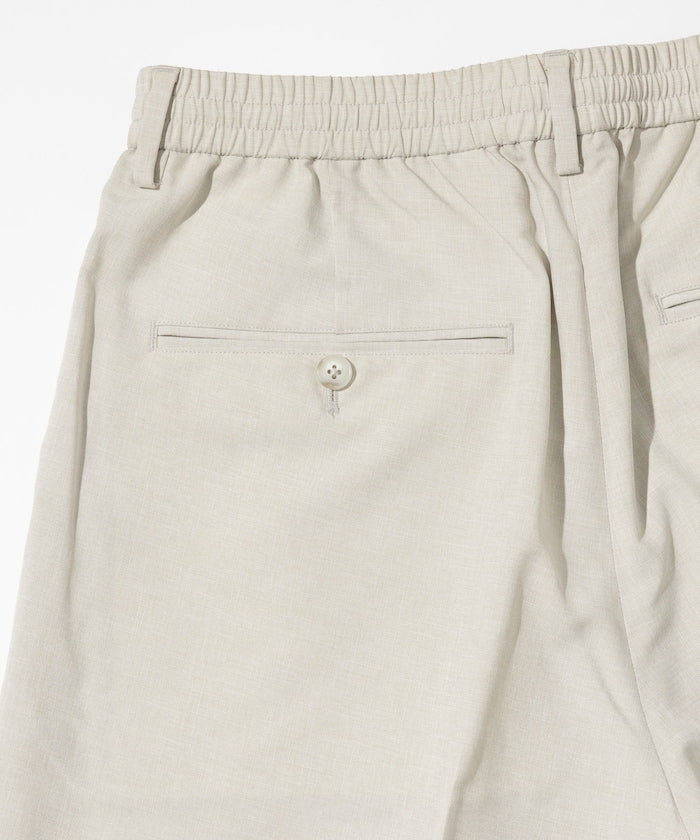 FREAK'S STORE Reflax functional material wide silhouette easy Pants 彈性寬版休閑短褲