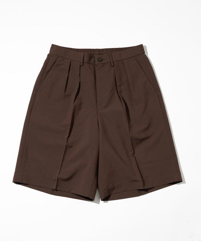 FREAK'S STORE Reflax functional material wide silhouette easy Pants 彈性寬版休閑短褲