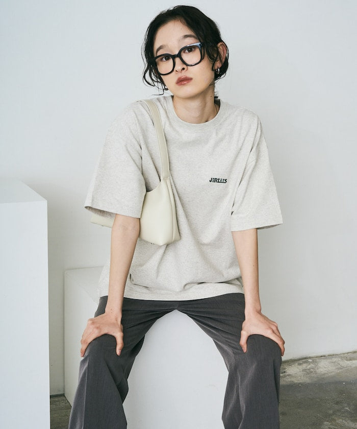 JERAZEES one point design Short sleeve T-shirt 刺繡LOGO短袖T恤