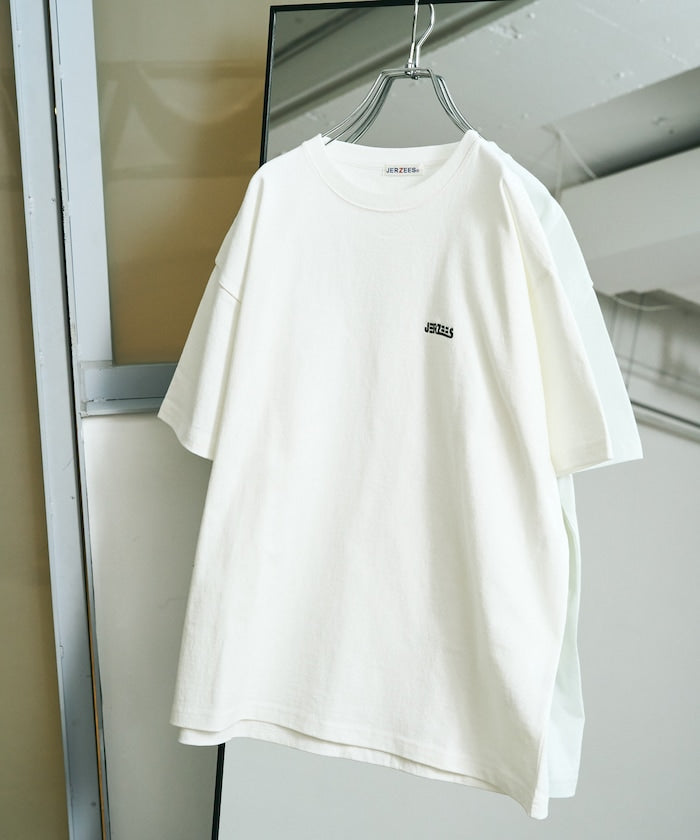 JERAZEES one point design Short sleeve T-shirt 刺繡LOGO短袖T恤
