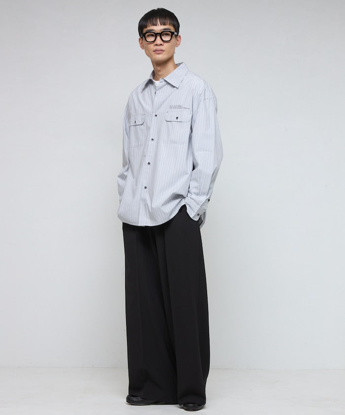Firsthand Wide straight Slacks 寬版打褶休閒褲